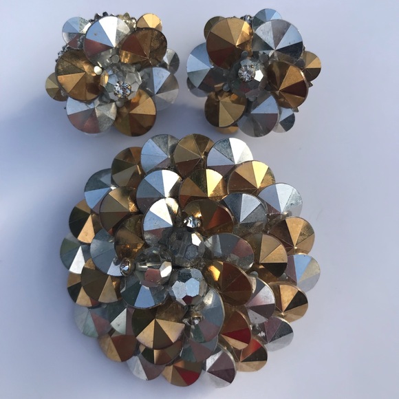 Vendome Jewelry - Vintage Vendome Brooch and Clip-on Earrings! Vendome Jewelry - Vintage Vendome Brooch and Clip-on Earrings!